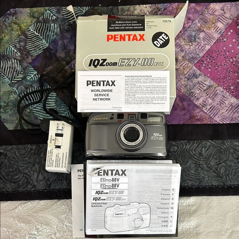 Pentax IQZoom EZY-80 Date Camera - Silver